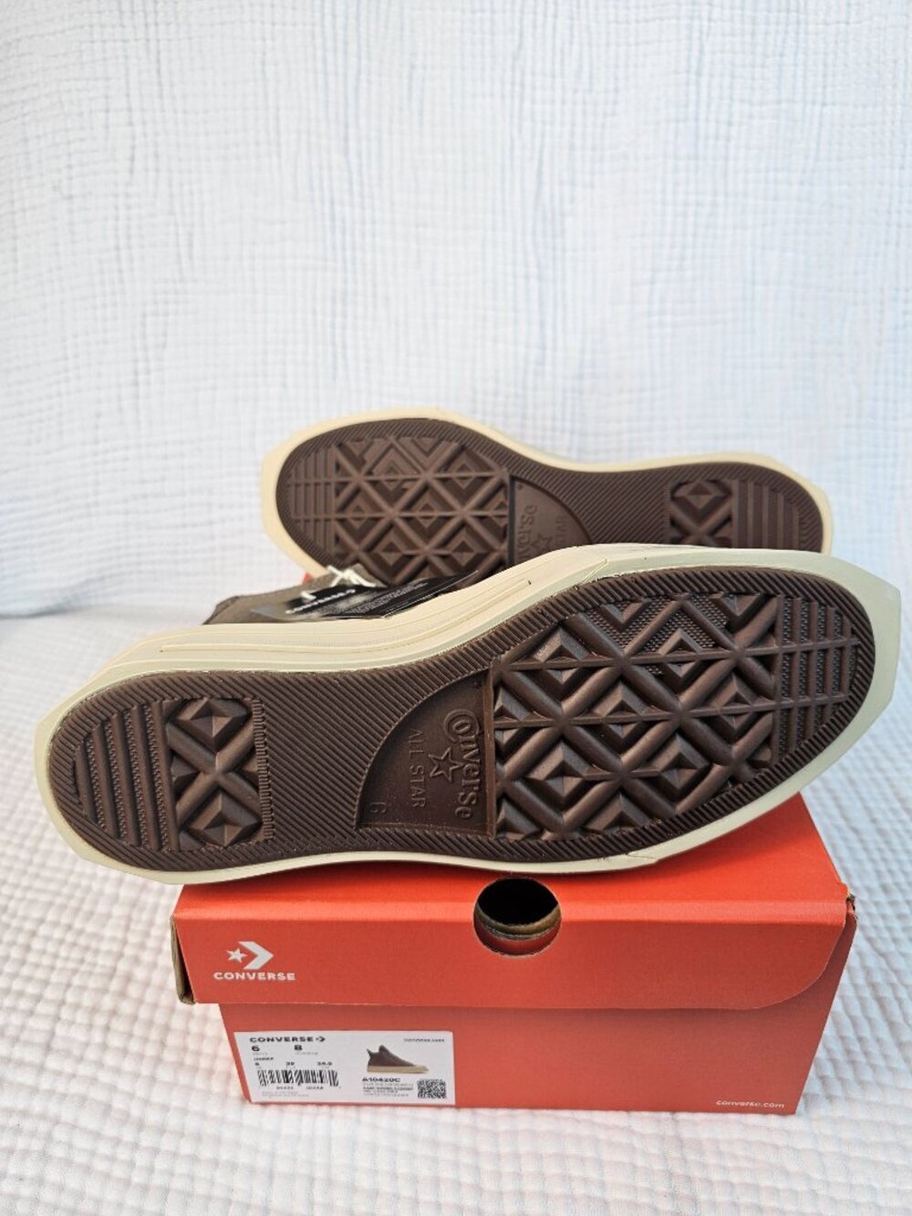 😍NWT😍 Converse Chuck 70 De Luxe Squared "Coffee Break" - Women's 8/Men's 6 - Picture 4 of 12